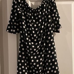 Black and White Polka Dot Dress